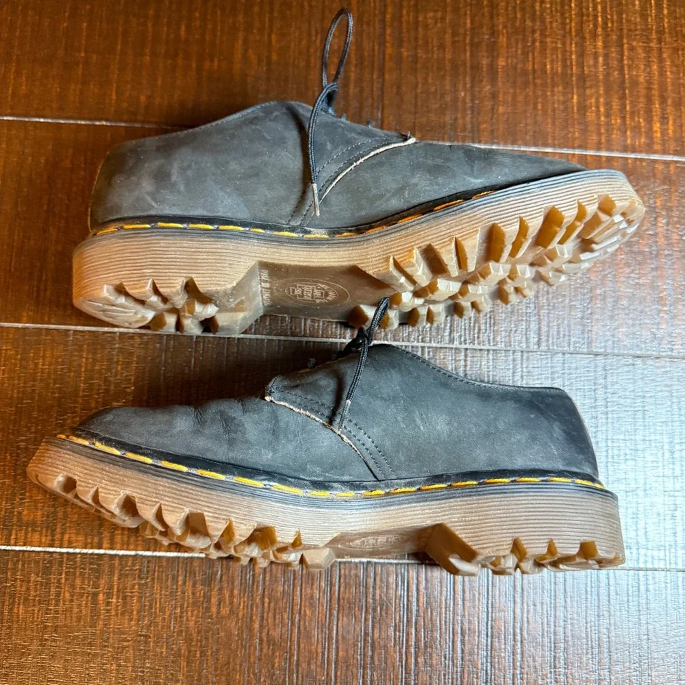 Dr. Martens England Skechers 3 Eye Oxford Shoes Black Nubuck Size UK 4 US 6 VTG
